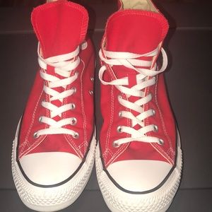 Red Unisex High Top Converse